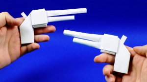 Как сделать пистолет из бумаги без клея. Оружие из бумаги