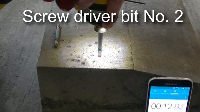 CUTOP PROFI Screwdriver Bit Strength Test Through Concrete Drilling смотреть онлайн