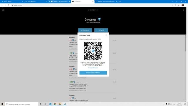 Стабильный майнер под монету Toncoin