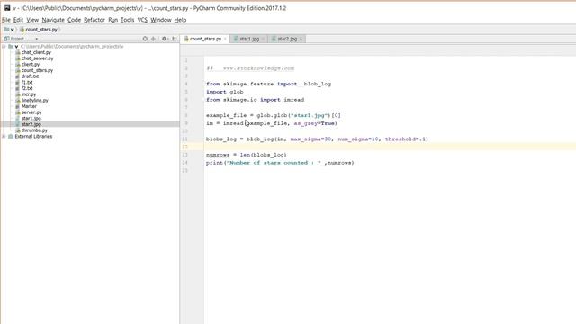 Image Processing "Count Star" Python {in தமிழ்} смотреть онлайн