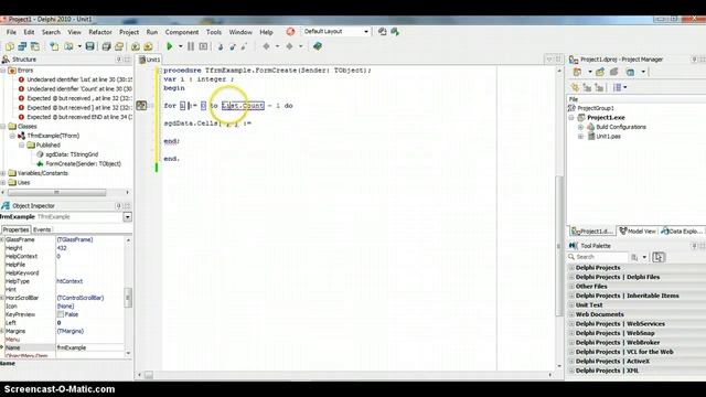 Using String grids in Delphi смотреть онлайн
