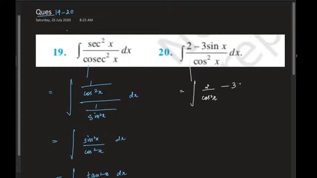 Integration | Solved NCERT Exercises | Ex 7.1 continued | Integral Calculus смотреть онлайн