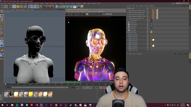 3D INSTAGRAM ART TUTORIAL ! Robot / Cyberpunk (C4D + Photoshop) смотреть онлайн