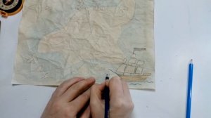 Рисуем карту сокровищ. Рисуем с детьми.
