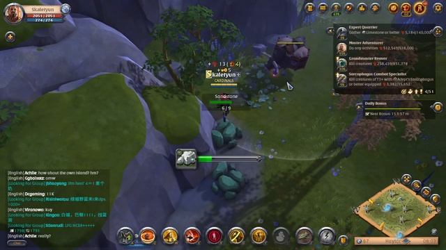 Albion Online - learning about guild island & sorting items смотреть онлайн