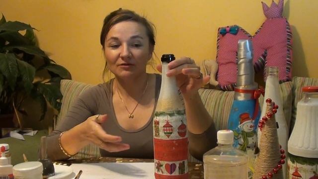 Новогодний декупаж ч.2 смотреть онлайн