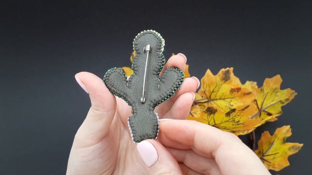 Брошь кактус. Brooch cactus. смотреть онлайн