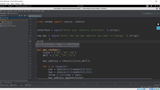 Random MAC Changer | Making MACChanger with Python | HackVenom смотреть онлайн