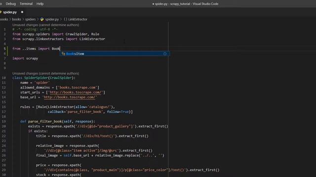 How to use Scrapy Items - 05 - Python Scrapy tutorial for beginners смотреть онлайн