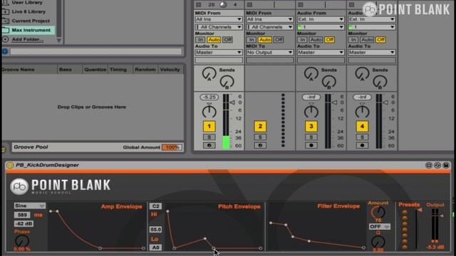 Ableton Live Kick Drum Designer - Free Max For Live Download смотреть онлайн