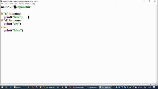 If-Elif-Else Statement Python | Python For Beginners | Python 3 | Python Tutorial In Hindi смотреть онлайн