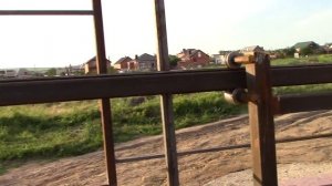 Откатные ворота на центральной балке 2