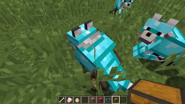 How to get WOLF ARMOR in Minecraft! смотреть онлайн