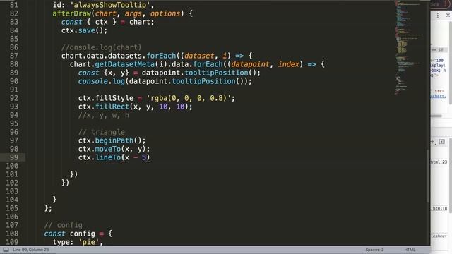 How to Always Show Tooltip on Pie Chart in Chart js смотреть онлайн