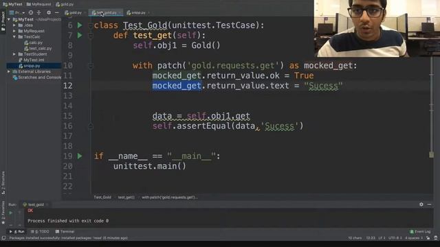 Unit Test in Python Part 3 mocking get request using patch Level:Advance Python Testing смотреть онлайн