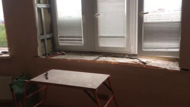 #26 До. Оконные блоки. Демонтаж ➡️ Установка подоконника ➡️ Сборка откосов из ГКЛВ. Варшавская ул.