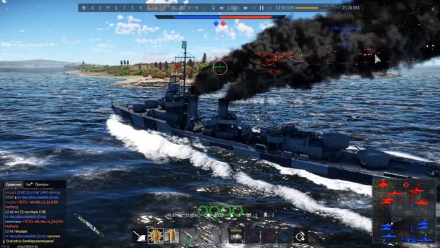 War Thunder прем сетап большого флота США   USS Phelps, USS Moffett, USS Detroit