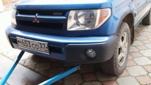 Транспортировка легкового автомобиля жесткой сцепкой