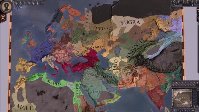 Paradox Interactive Mega Timelapse Part 1 | Crusader Kings II (769-1188) смотреть онлайн