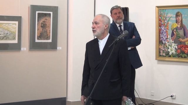 Открытие выставки живописи и графики "Тандем" Юрия и Ольги Крупенковых 06.03.19 смотреть онлайн