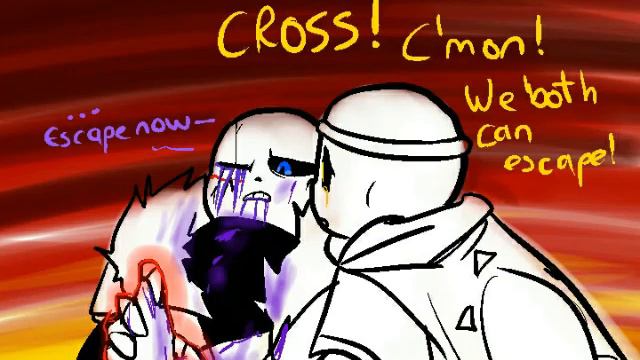 Cross x Dream Sans comic (by Joku) смотреть онлайн