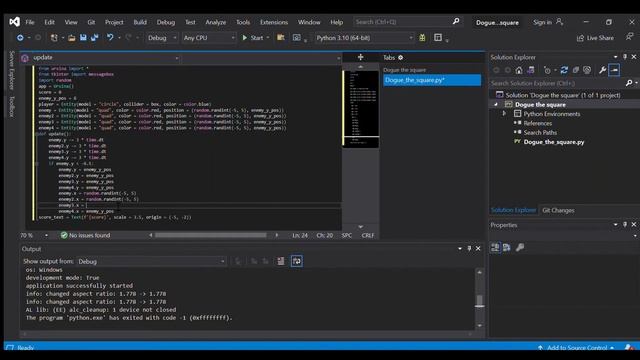 How to make a game using Python and Ursina library. смотреть онлайн