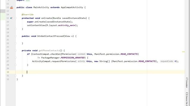 Content Provider to Get Contacts Android Example | 39 | Android Development Tutorial for Beginners смотреть онлайн