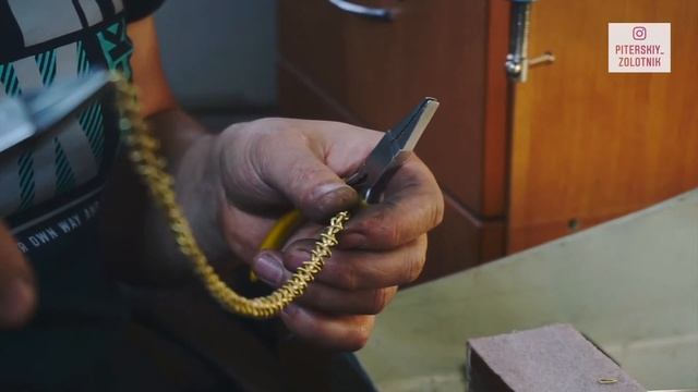 Изготовление цепочки "Московский Бит" | making a gold chain смотреть онлайн