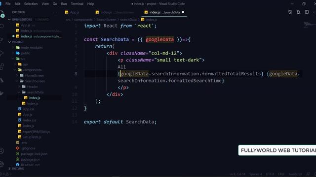 #7 Showing search google data | React Js Google Clone With Voice Search смотреть онлайн