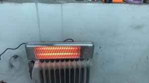 ИК сушка , дешёвый вариант для гаража ! Инфракрасная лампа для дома .