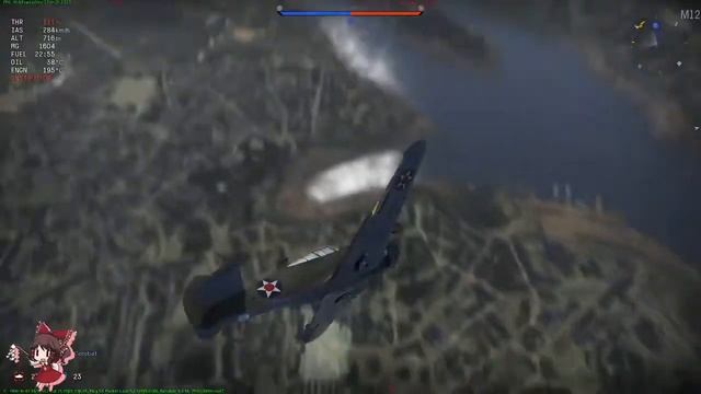 War Thunder - Kicking ass in P36G Hawk смотреть онлайн