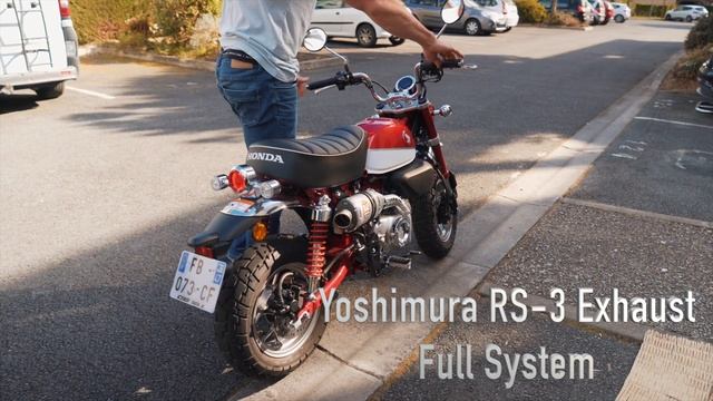 Honda Monkey 125 Yoshimura Exhaust Comparison VS Stock Exhaust