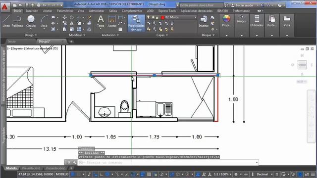 Tutorial Dibujar Planta Arquitectonica - Parte 1- Autocad 2016 - En Español смотреть онлайн