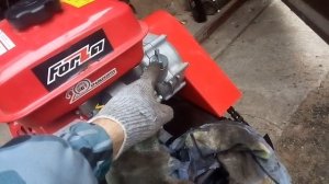 мотобуксировщик замена масла,мотособака,толкач