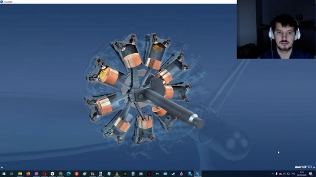 Как устроен радиальный двигатель? Mozaik Education 3D смотреть онлайн