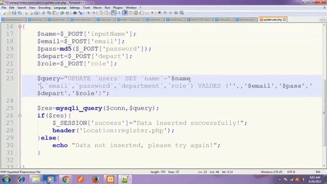 php tutorial in hindi - Mini Project Part 10: How to Edit and Delete user details from Admin Panel смотреть онлайн
