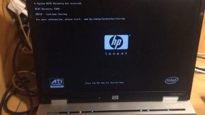 Ноутбук HP не загружается, чёрный экран (одна из причин) / Notebook HP does not boot, Black Screen.