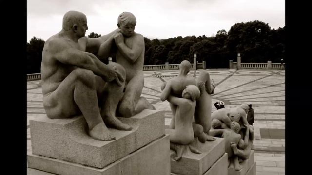 Vigeland Sculpture Park (Frogner Park), Oslo, Norway смотреть онлайн