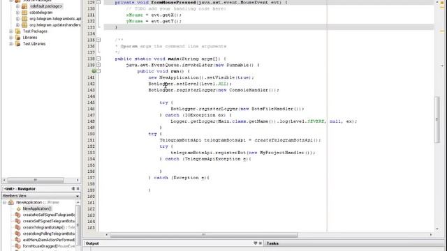 simple GUI java netbeans telegram bot смотреть онлайн