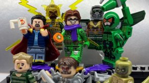 Неофициальные лего минифигурки Человека-паука с алиекспресс по фильму Человек паук Нет пути домой №2