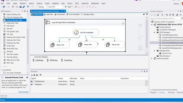 Get file name and creation date using SSIS смотреть онлайн