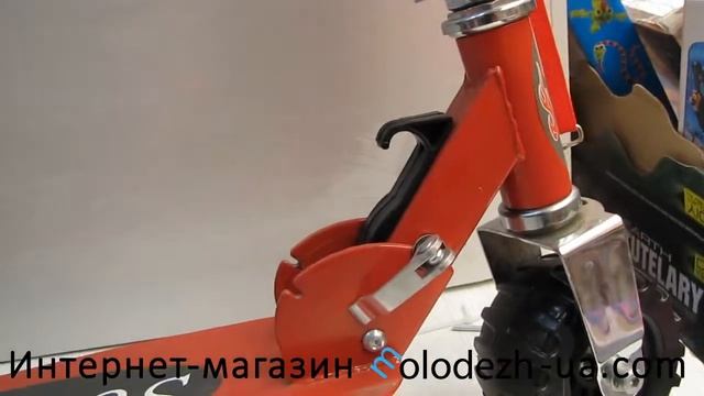 Самокат на 2 х колесах Scooter красный. Артикул: 099 смотреть онлайн