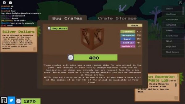 Roblox Amazon Ascension secret codes