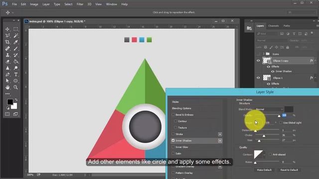 InfoGraphic Tutorial In Photoshop #20 - 3D Infographic Triangle