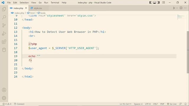How to Detect User Web Browser in PHP | PHP Problem Solving | Video: 03 смотреть онлайн
