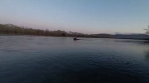 Лодка гладиатор 420нднд и мотор tohatcy 40c на дистанции .