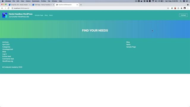 #35 Create Search Form Nextjs | Next js WordPress tutorial | WPGraphQL | Headless WordPress | React смотреть онлайн