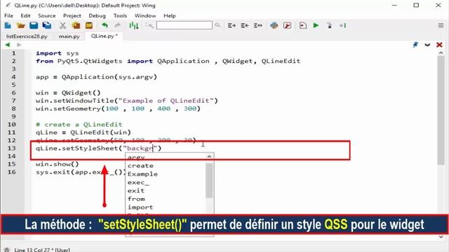 7 - Le Champ De Saisie QLineEdit PyQt5 Python смотреть онлайн
