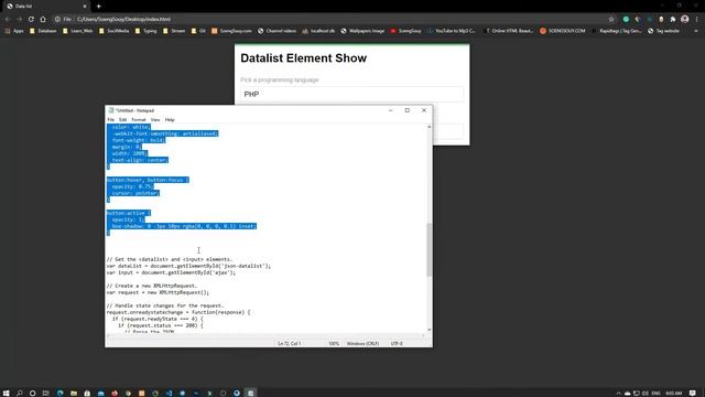 Demo | data list HTML element and loaded using Ajax смотреть онлайн